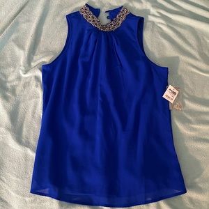 Blue sleeveless tank